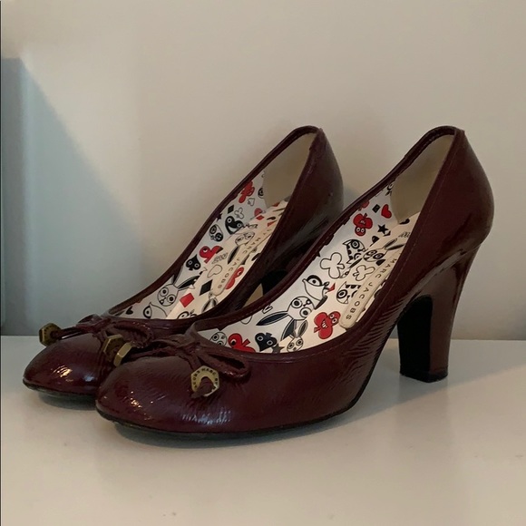 Marc by Marc Jacobs Burgundy Heels - Picture 1 of 3